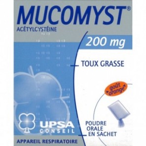 Mucomyst Poudre Orale 200mg 18 sachets de 3,5g