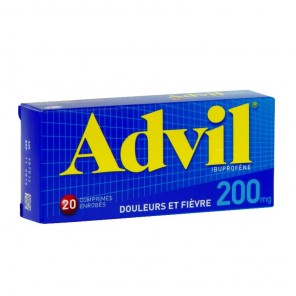 Advil 200mg 20 Comprimés Enrobés