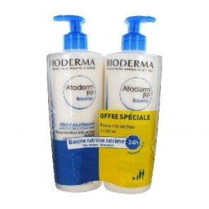 Bioderma atoderm PP baume ultra nourrissant lot de 2 x 500 ml