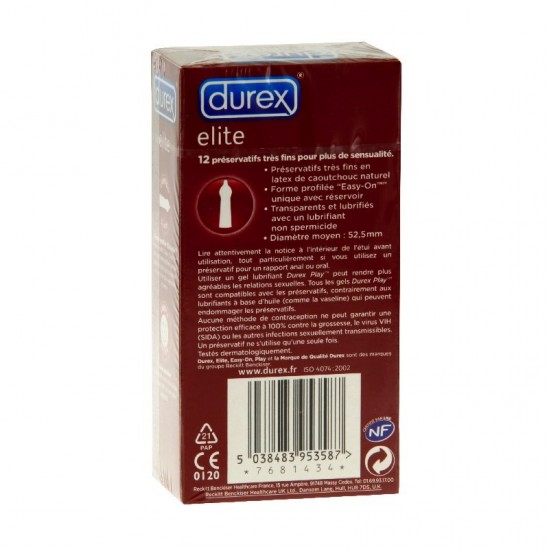 Durex elite 12 préservatifs