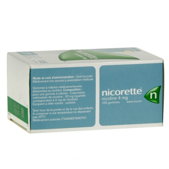 Nicorette 4mg Sans Sucre...