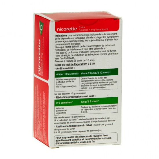 Nicorette Fruits 4Mg Sans...