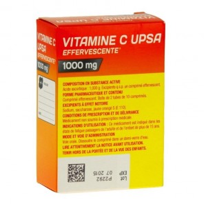 VITAMINE C UPSA EFFERVESCENTE 1000mg comprimé effervescent