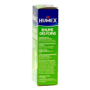 Humex rhume des foins à la beclometasone