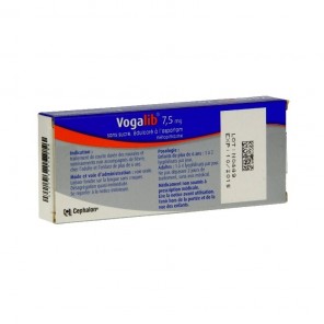 VOGALIB 7.5mg SANS SUCRE lyophilisat oral édulcoré à l'aspartam