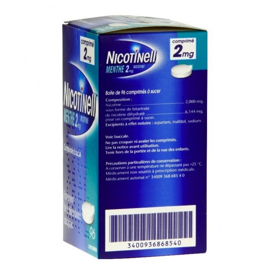 Nicotinell menthe 2 mg 96...