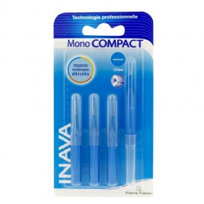 Inava Brossettes interdentaires mono compact bleu 4 brossettes