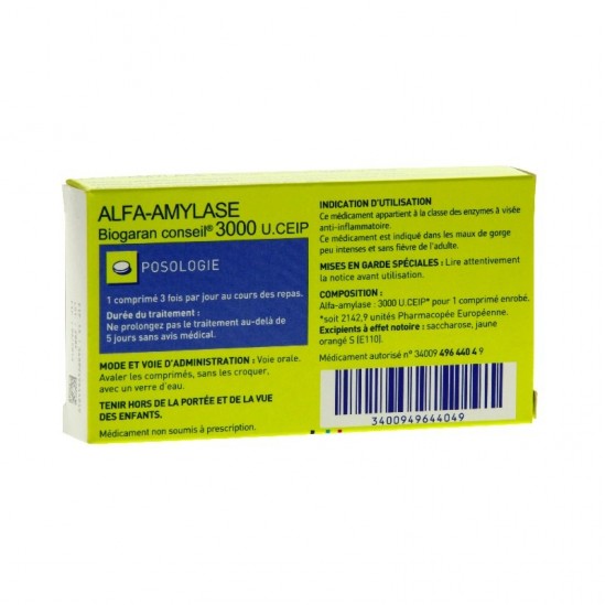 Biogaran Alfa-Amylase 3000...