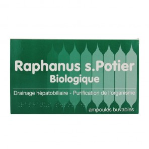 Raphanus S Potier Biologique 12 ampoules x 10ml 