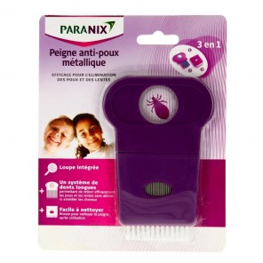 Paranix Peigne Anti-Poux 3en1 Métallique