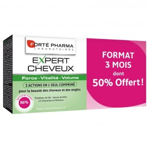 Forté Pharma expert cheveux 3 mois dont  50% Offert