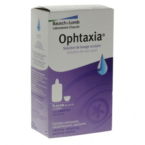 Bausch&Lomb ophtaxia solution lavage oculaire et oeillère 120ml