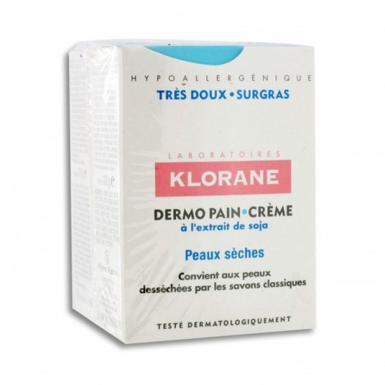 Klorane dermo pain peaux sèches 100g