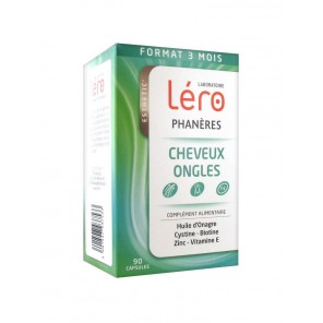 Léro phaneres cheveux ongles 90 capsules