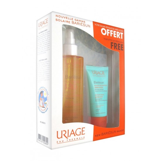 Uriage Coffret Bariésun Huile Sèche SPF30 200ml + Baume Réparateur Après-Soleil 50ml