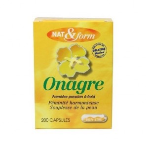 Nat & Form huile onagre et vitamine E 200 capsules