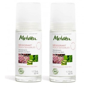 Melvita déodorant peaux sensibles 2x50ml