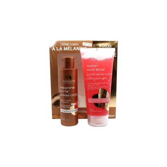 Biocyte Coffret Solaire Crème Corps Mélanine150ml + Gelée Après-Soleil 200ml Offerte