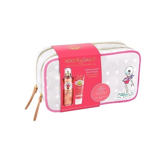 Roger & Gallet Trousse Fleur De Figuier Huile Gourmande 100ml + Gel Douche 50ml