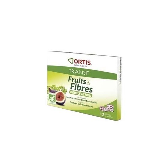 Ortis fruits & fibres transit facile 12 cubes