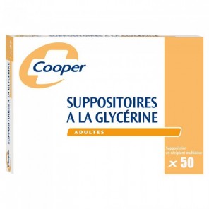 Cooper Suppositoire Glycérine Adulte x 50