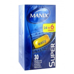 Manix Easy Super 24 Préservatifs + 6 Gratuits