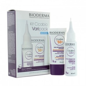 Bioderma kit cicabio varipack lotion 40ml + soin réparateur SPF50+  30ml