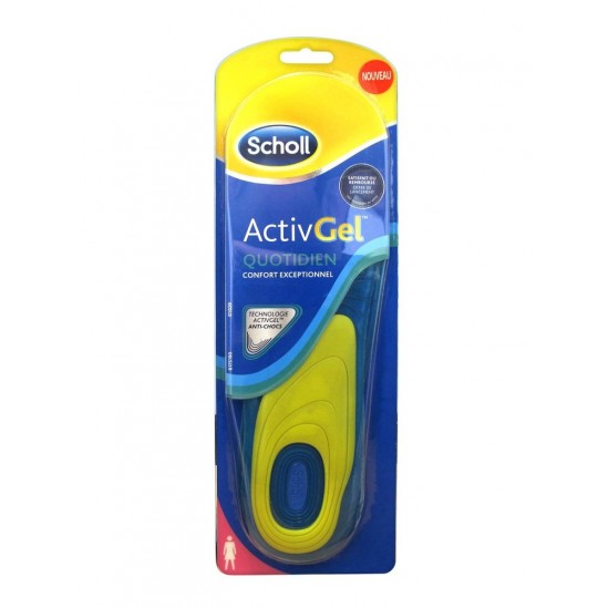 Scholl Semelles ActivGel Quotidien 38-42 1 Paire