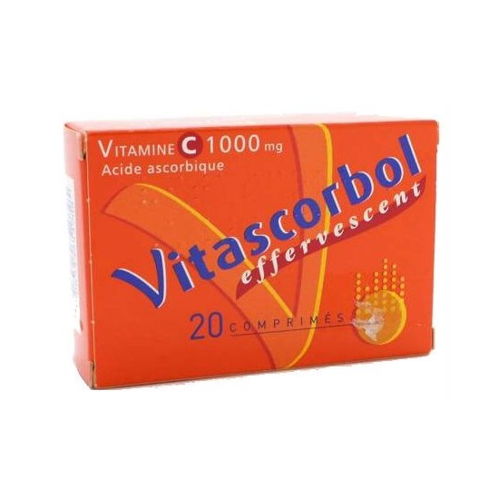 Vitascorbol 1g 20 comprimés effervescents