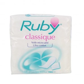 Ruby serviettes classiques x 18