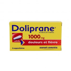 Doliprane 1000Mg 8 Suppositoires