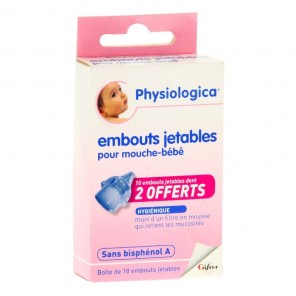 Gifrer Physiologica recharge embout de mouche-bébé boite de 10