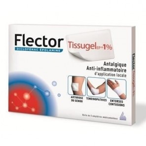 Flectortissugelep 1 % Emplâtre Médicamenteux 5 enveloppes