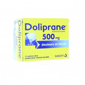 DOLIPRANE 500MG PDR OR B/12SACH