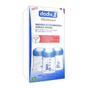 Dodie Allaitement 3 Biberons de Conservation 150 ml