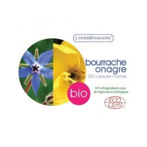 L'Herbôthicaire Bourrache/Onagre Bio 200 capsules