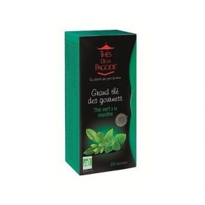 THES DE LA PAGODE Thé Vert à la Menthe x20 sachets