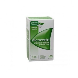 Nicorette 105 Gommes 2mg menthe fraîche