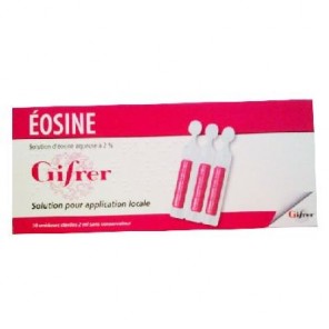 Eosine aqueuse Gifrer 2 ml 10 doses