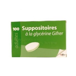 Suppositoire à la glycérine Gifrer x100