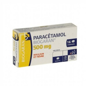 Paracétamol Biogaran 500mg 16 comprimés