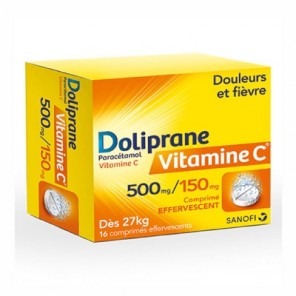 Doliprane Vitamine C 500mg/150 mg 16 comprimés