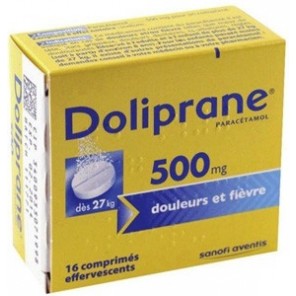 Doliprane 500mg 16 comprimés Effervescents