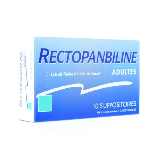 Rectopanbiline 10 Suppositoires adulte