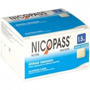 Nicopass 1,5mg 144 menthe fraîcheur