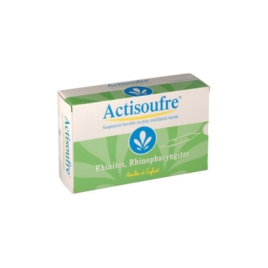 Actisoufre 4mg/50mg 30 ampoules de 10ml