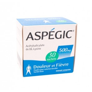 Aspegic 500mg 30 sachets