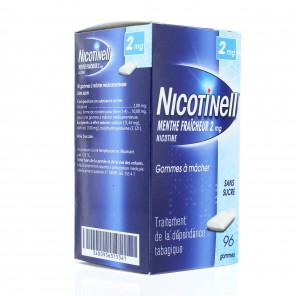 NICOTINELL 2mg MENTHE FRAICHE 96 gommes à mâcher