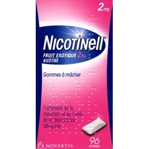 Nicotinell Fruits exotiques 2mg 96 gommes