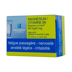 Biogaran Magnesium Vitamine B6  50 comprimés